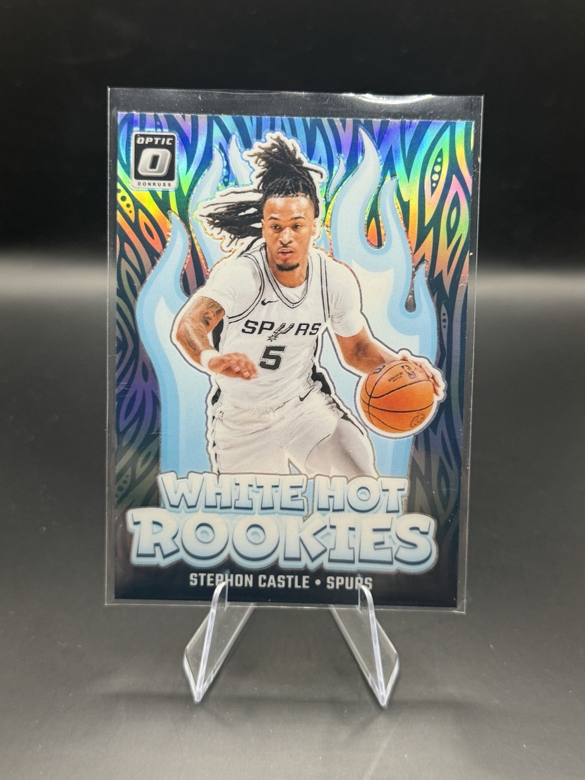 2024-25 Donruss Optic STEPHON CASTLE RC White Hot Rookies HOLO SILVER PRIZM SP