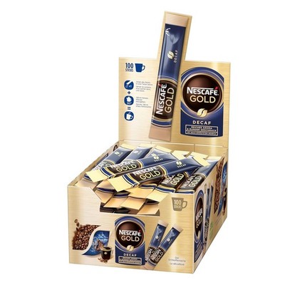 NESCAFÉ Gold Entkoffeiniert Löslicher Kaffee Sticks 100x2g Instant Getränk 200g