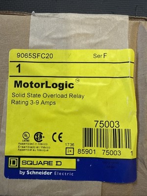 Square D Motor Logic Solid State Overload Relay 9065SFC20 BRAND NEW
