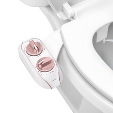 LUXE Bidet NEO 185 Plus - Dual Nozzle, Non-Electric Rose Gold