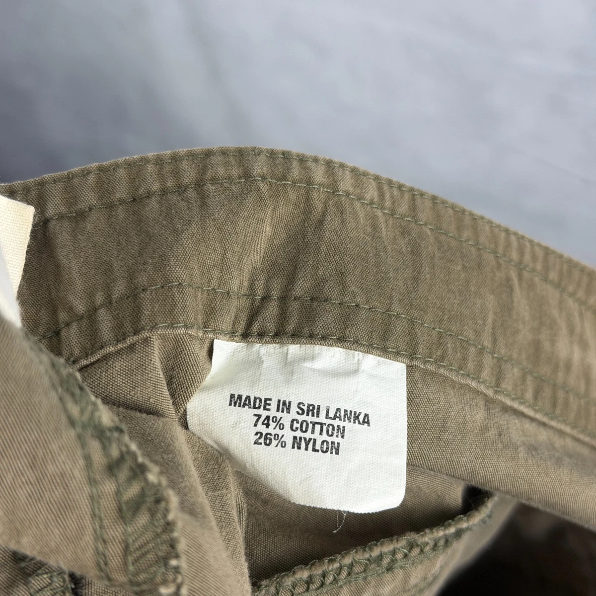 Pantalón Corto Vintage Gap Para Hombres 40 Militar Utilitario Verde Ejército Carga Senderismo Aire Libre 2005