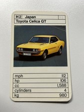 Ace Trump Card Game-Cars Toyota Celica GT 1970's