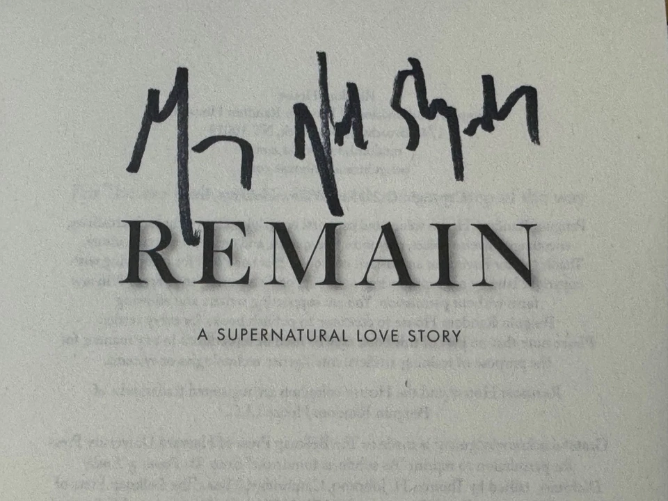 Remain SIGNED Hardcover book by M. Night Shyamalan & Nicholas Sparks BRAND NEW Foto 3 de 4