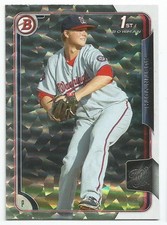 2015 Bowman Prospects Silver Ice Austin Voth #BP28 Washington Nationals 1st