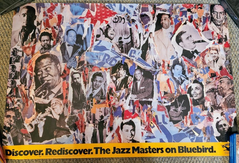 Blue Bird Jazz Promotional Poster Rare Vintage 1986