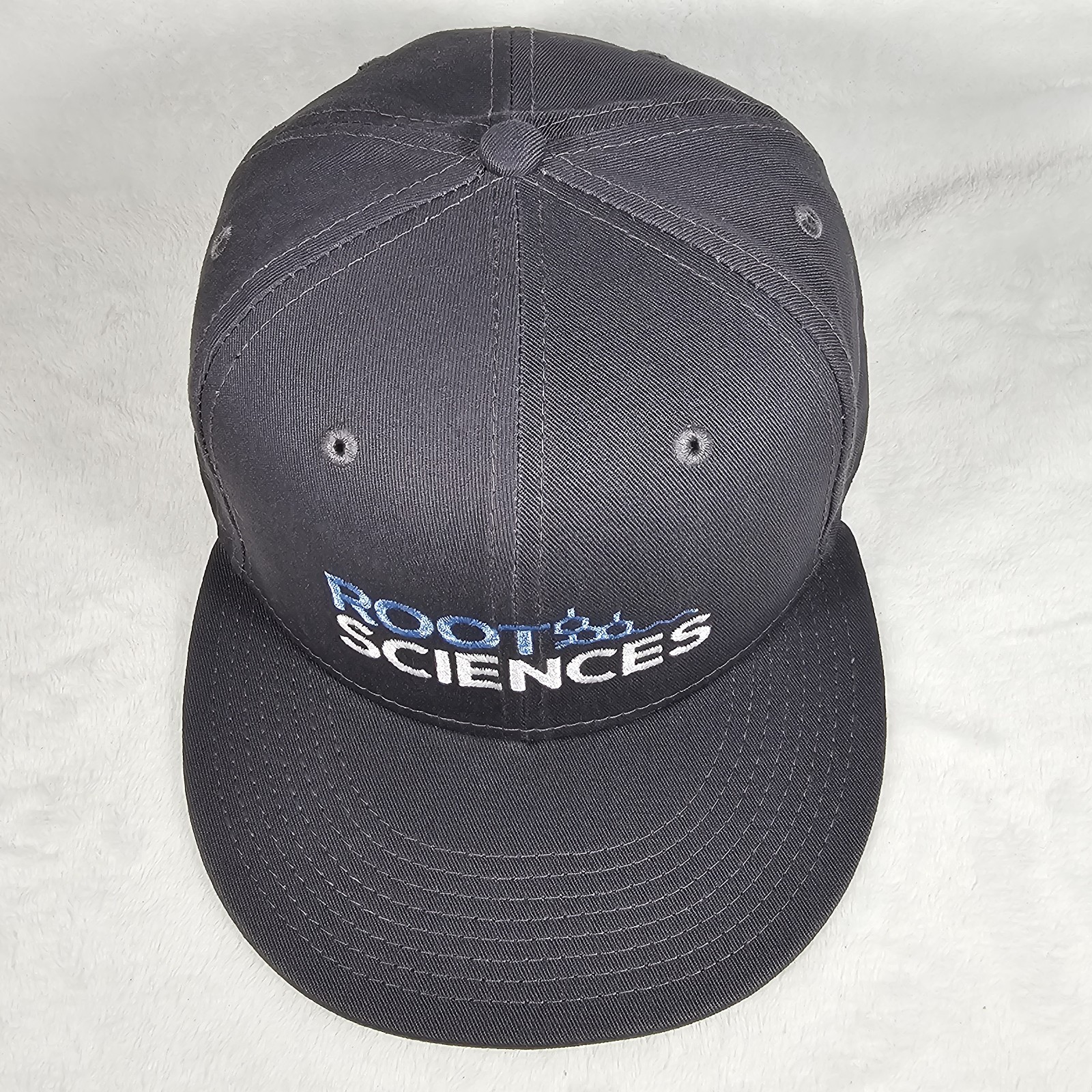 Root Sciences Flat Bill Snapback Hat Cap Gray OSF… - image 3