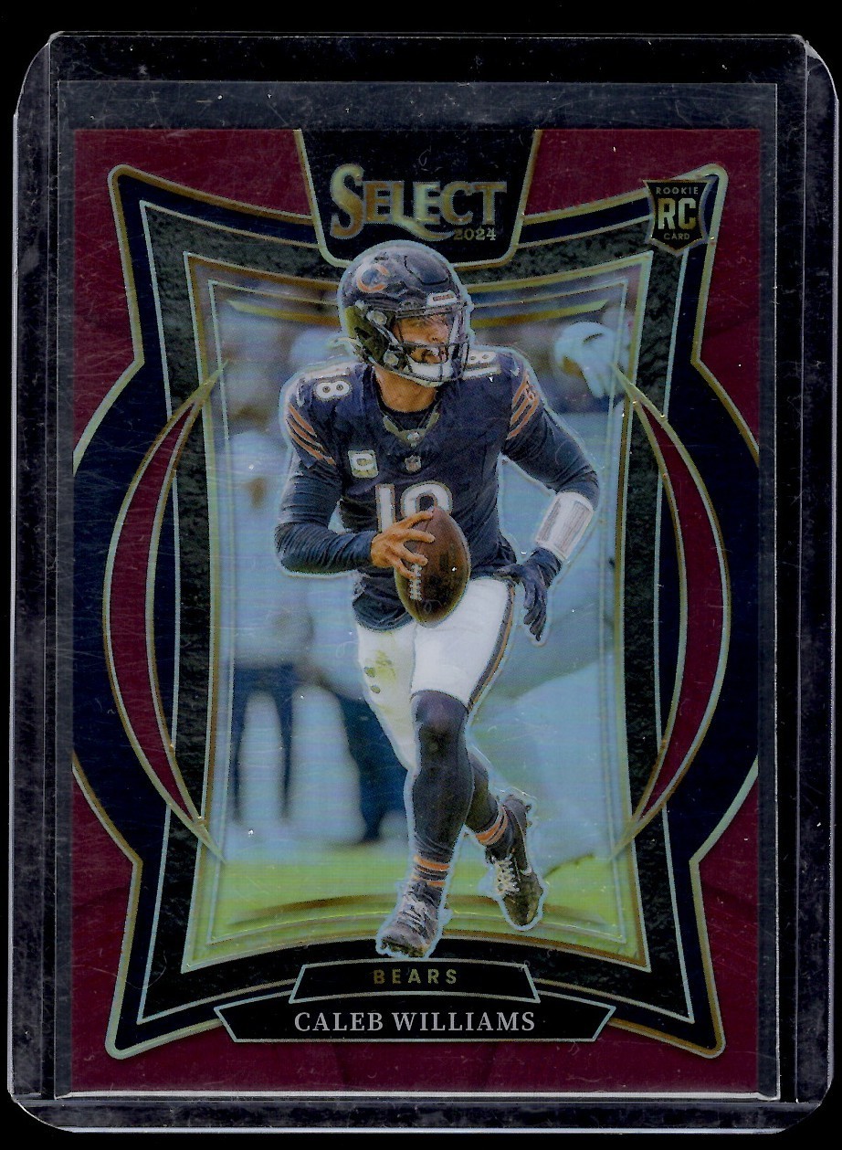 2024 Panini Select - Concourse Caleb Williams #25 Maroon Prizm /149 (RC)