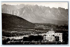 Monterrey NL México Postal Hospital Muguerza La Huasteca c1910 RPPC Foto