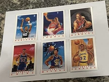 1991 FLEER BASKETBALL PRO VISION SET 1-6 MICHAEL JORDAN FRESH PULLS NM-MT