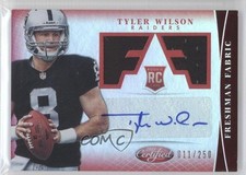 2013 Certified Freshman Fabric Mirror Red Signatures /250 Tyler Wilson Auto 0a2