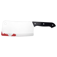 Bloody Cleaver, Fake Knifes Realistic Kitchen Cleaver Prop for Halloween3217