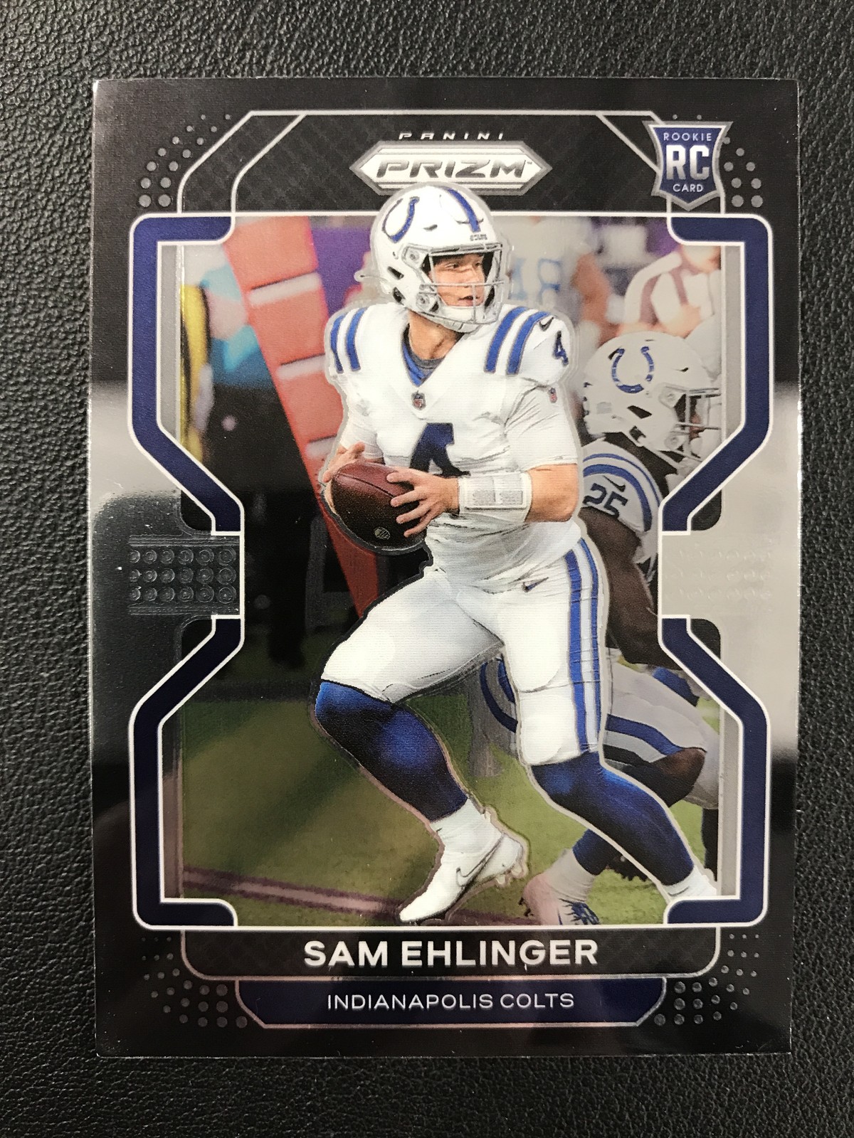 2021 Panini Chronicles #PB-18 Sam Ehlinger Rookie Prizm Black Indianapolis Colts