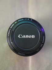 Canon EF 50mm f/1.8 Lens - With Front Lens Cap - Missing Rear Cap