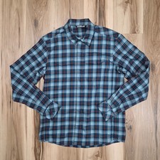 Arc'teryx Gryson LS Shirt Mens Medium Blue Plaid Flannel Gorp Hiking