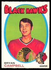 1971-72 OPC O-Pee-Chee AS IS LOW GRADE Bryan Campbell Chicago Blackhawks #214