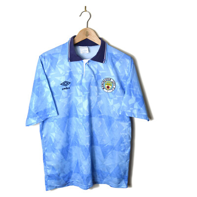 ウェア Manchester City 1990/1991  Uniform Manchester City Home Football Shirt Jersey 1989/1990/1991 | eBay UK