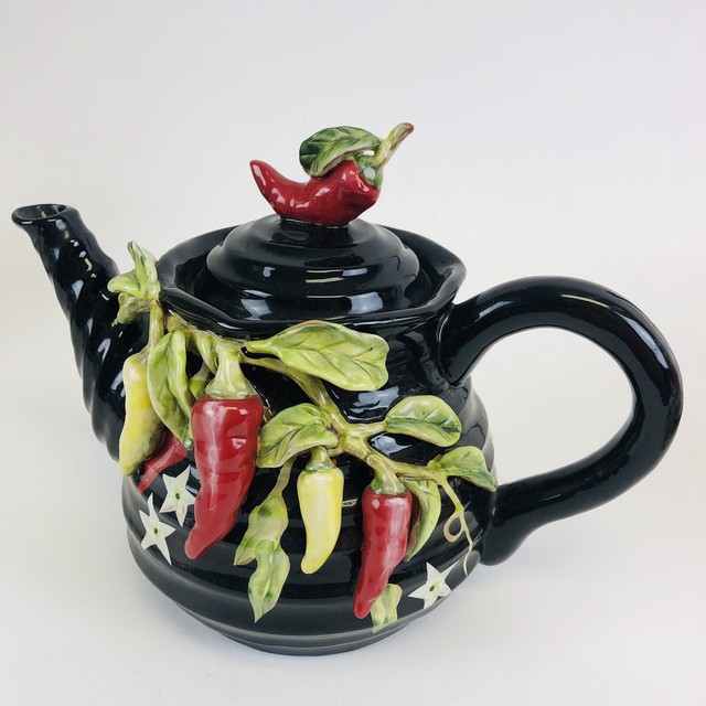 Appletree Design Teapot Chili Pepper ThreeDimensional eBay
