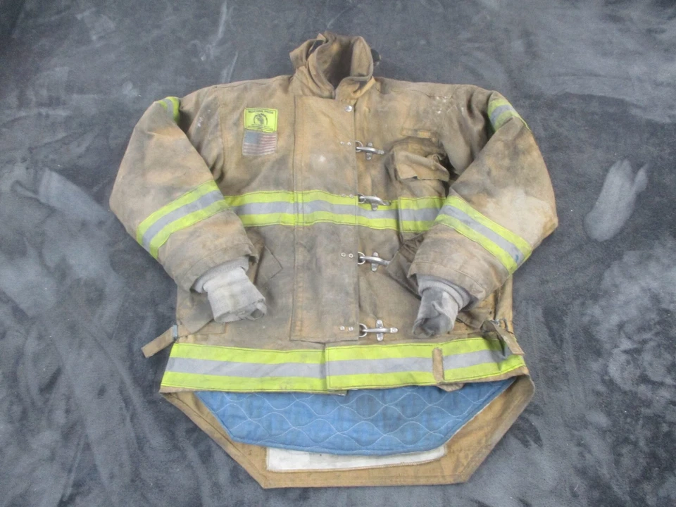 Chaqueta De Colección Morning Pride Bombero Bunker Participación 44 29/35 34 Pantalones 38x22 Foto 4 de 4