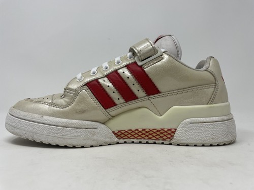 Vintage Adidas Forum 84 Low Sneakers Mens Size 8.5 White Red 2002 Home Alone - Picture 6 of 11
