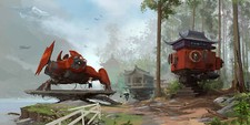 Landscape art fantasy alejandro burdisio men nature Custom Gaming Mat Desk