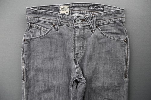 Men's Volcom Solver Jeans Modern Straight Stretch Gray Size 28 (Measure 28x29) - Picture 2 of 11