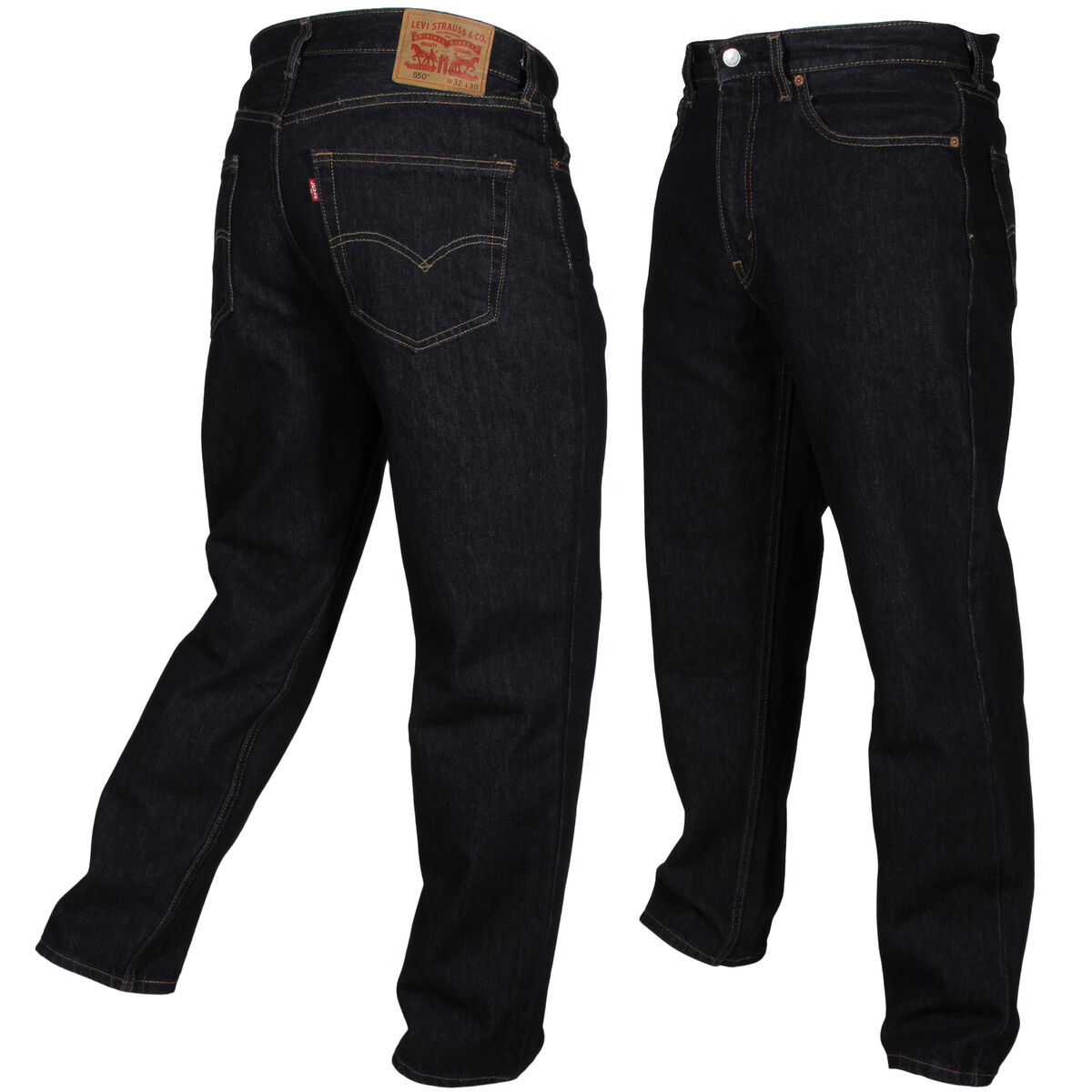 Levi's Mens 550 Relaxed Fit Jeans (0216 Rinse) | eBay Levi's Mens 550 Relaxed Fit Jeans (0216 Rinse) | eBay