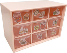 Mini Plastic Drawer Organizer, Art Craft Organizers and Storage Used in Desk, Va