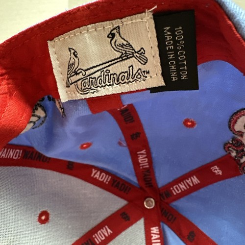 St Louis Cardinals Yadier Molina Adam Wainwright Hat Cap Yadi Waino Victory Blue - Picture 7 of 8