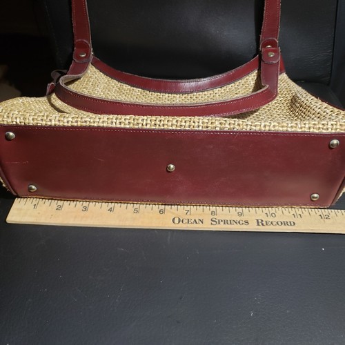 Bolso Bandolera John Romain Cuero Cordobés Mimbre Paja De Colección MCM - Imagen 12 de 17