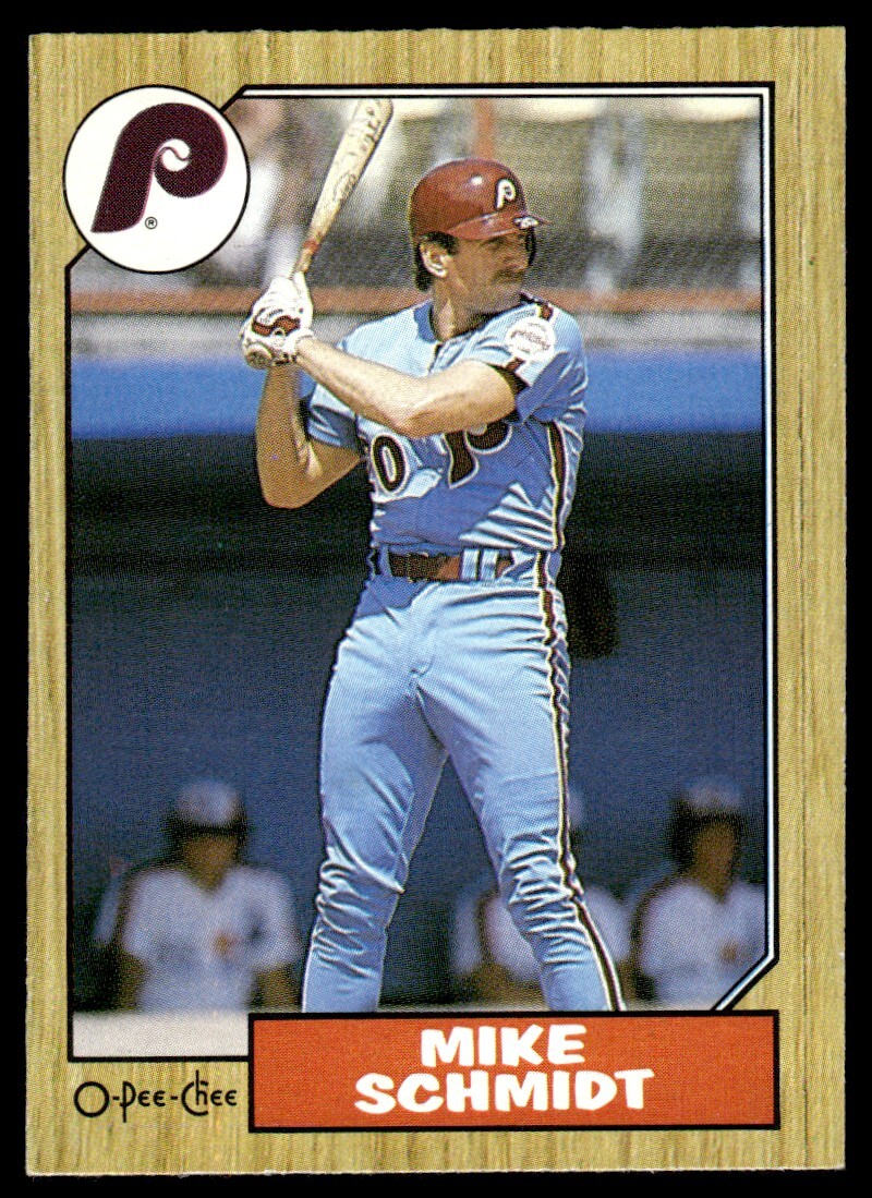 1987 O-Pee-Chee #396 Mike Schmidt - Phillies (HOF)
