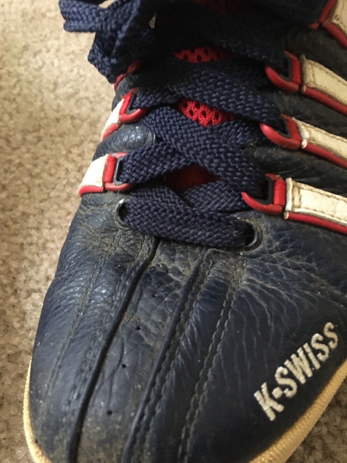 K Swiss Tongue Twister Shoes Men's Size 9.5 with Reversible Multicolor