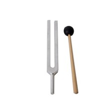 Tuning Fork C256 Hz Tone Heavy Aluminum Handle Sound Vibration with Mallet
