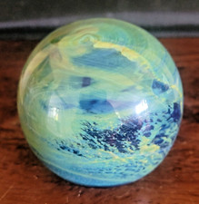 MDINA signierter großer maltesischer Kunstglas Briefbeschwerer - 535