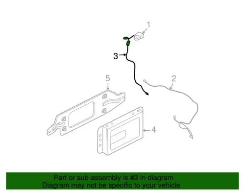 Cable antena radio satélite Edge original Ford 2008-2010 8T4Z-14A412-BA Foto 2 de 2