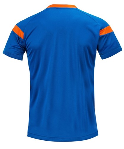 Mizuno Men GAME S/S T-Shirts Jersey Training Blue Orange Top Shirt P2MA8K0126 - Picture 2 of 3