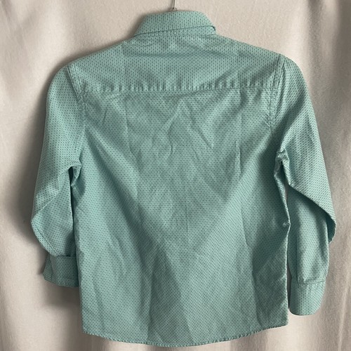 Robert Graham Shirt Boys S 8 Turquoise Purple Flecked Button Down Long Sleeve - Picture 8 of 8