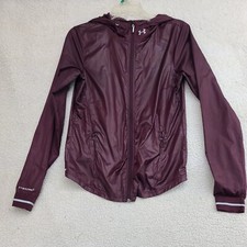 UNDER ARMOUR Jacket Womens Purple Small Storm 1 All Season Hooded Lightweight