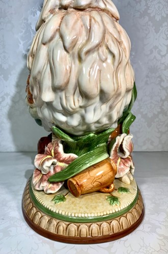Fitz & Floyd Mediterraneo Hand-Painted Earthenware Ceramic Rooster Figurine 16" - Picture 10 of 16