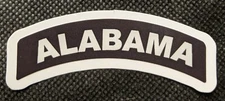 Alabama Mini Rocker Helmet Decal State Helmet Sticker