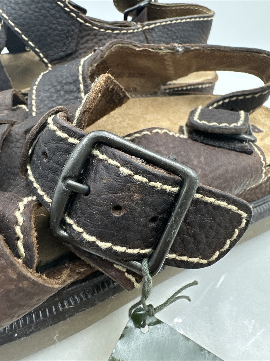 RJ Colt Sandals Mens Sz 10 Leather Brown Riverhead Open Toe  display picture 3