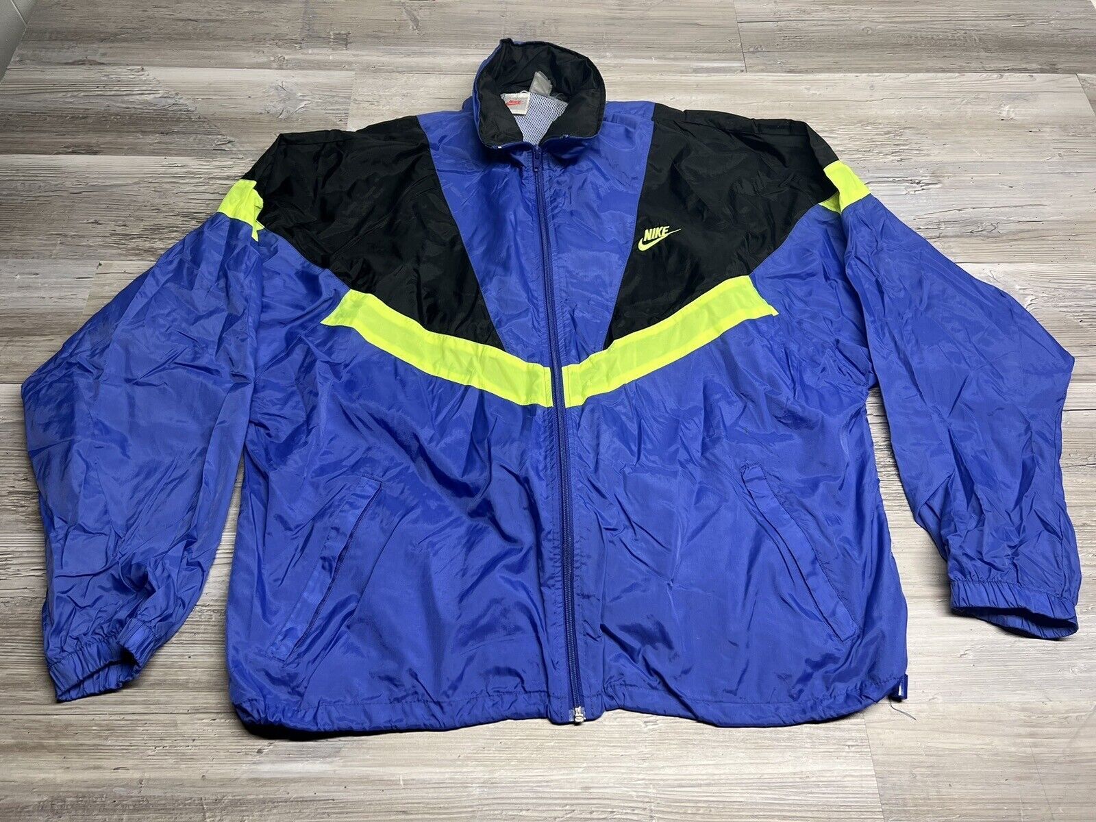SACAI X NIKE Giacca a vento vintage Nike nylon pieghevole cappuccio ricamato swoosh taglia XL