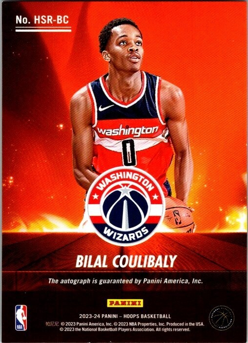 2023-24 PANINI NBA HOOPS HOT SIGNATURES ROOKIES #HSR-BC BILAL