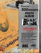 Pioneer 100 Pages 500-Pocket Photo Album Sealed New Holds up to 3.5x5 in. Photos