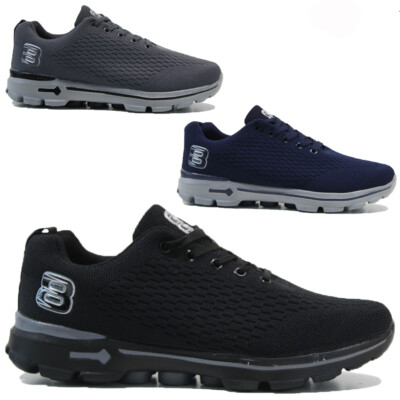 HERREN SCHNÜRUNG GET FIT LAUFEN WANDERTRAINER FREIZEITPUMPS SCHUHE PLIMSOLLS GRÖSSE
