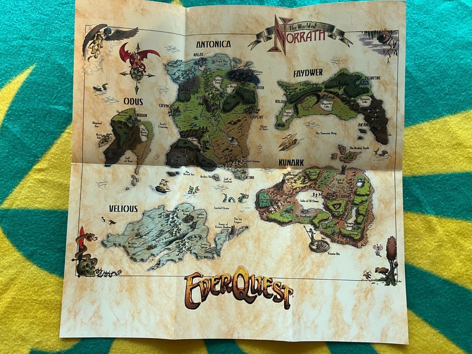 Everquest Mini Poster Maps | eBay