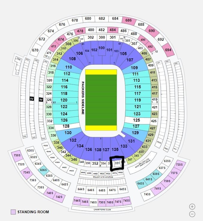 4 Packer TicketsTampa Bay BuccaneersGreen Bay Packers12/17noon