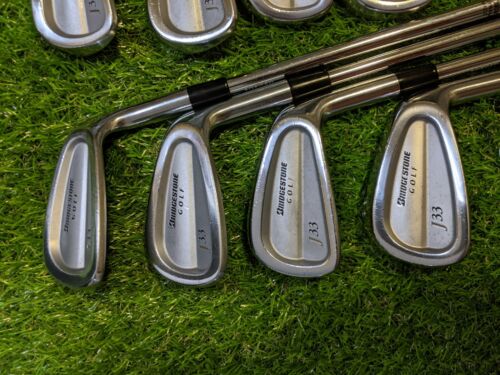 8 x Bridgestone J33 Golf Irons Forged Golf Pride Right Handed S300 Shafts Stiff - Picture 13 of 14