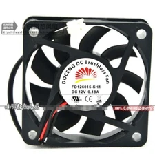DOCENG 6015 FD126015-SH1 ZP DC12V 0.18A DC brushless cooling fan