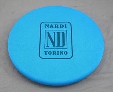 Nardi Blue Fabric Steering Wheel Cover - Nardi Nd Torino Logo - Fits 330mm-390mm