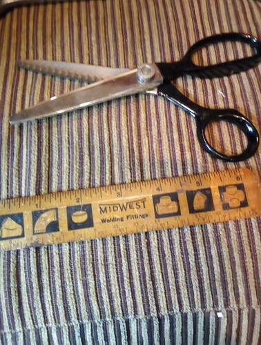 VINTAGE WISS MODEL CB7 USA PINKING SHEARS SCISSORS - Picture 4 of 4